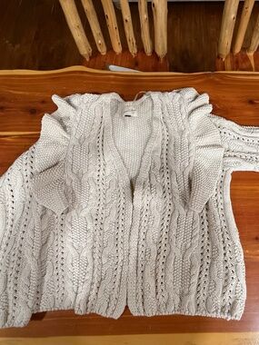 Universal Thread knitted ruffle sweater cardigan NWOT
